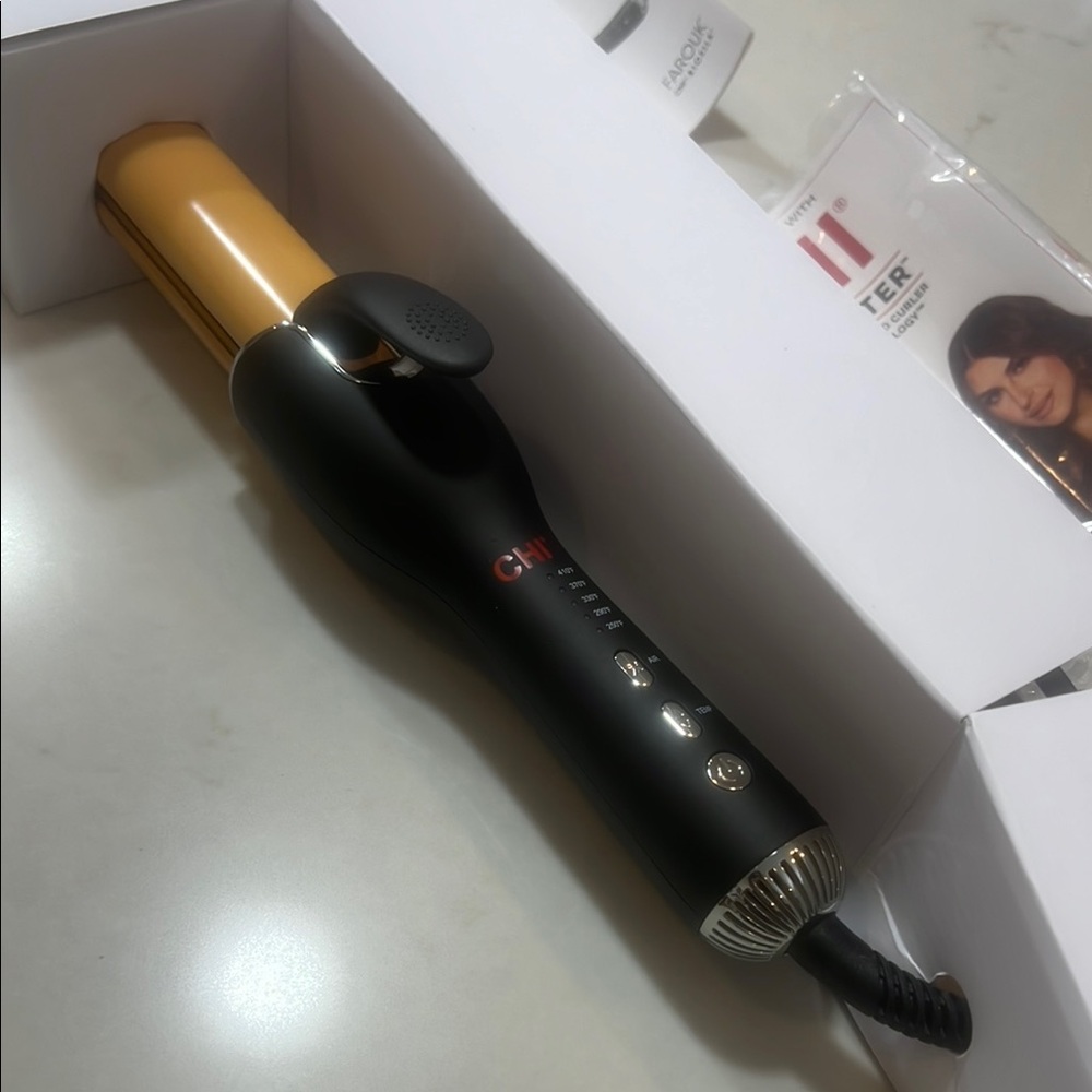 CHI Air Setter 2 in 1 flat iron and curler Hair Styling Tool - Black and Gold - Picture 3 of 3